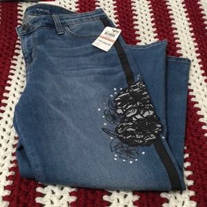 Style and Co embellished jeans 12 P new!